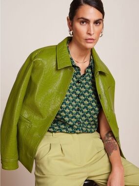 King Louie Jacket in “Shiny Guacamole” Sz EU36